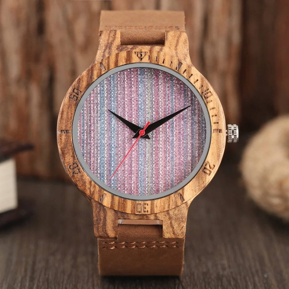 2017 NEW 4 Types Creative Wood Watch 100% Natural Bamboo Wooden Quartz Unique Wrist Watch Sport Clock Male Fashion Gift relogio masculino (20)
