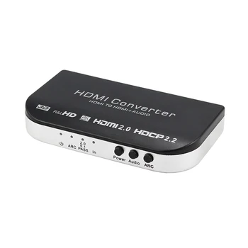 

HDMI 2.0 Extractor HDMI to HDMI and Optical TOSLINK SPDIF + 3.5mm Stereo Audio Extractor converter 4K 3D ARC HDCP2.2