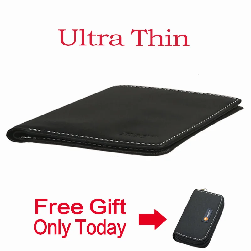 

Ultra Thin Men Wallet Mini Super Slim Small Purse Male Genuine Real Leather New Design Model Hot Sale Compact Novelty Creative
