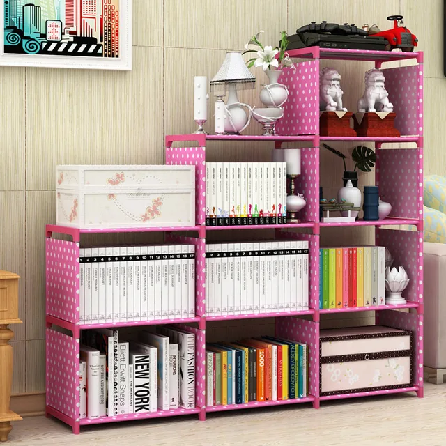Bookshelf Storage Shelve books Children book rack Multi Tier Creative