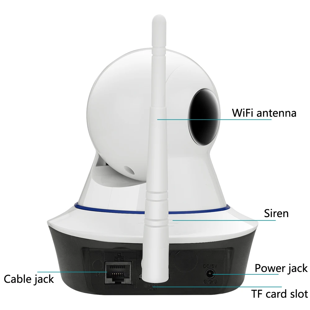 Wifi домашняя система охранной сигнализации IOS/Android смартфон приложение обнаружения движения охранной сигнализации