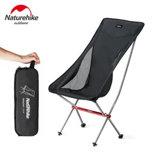 Naturehike Folding Chair Portable Ultralight Outdoor Moon Fishing Chair Camping Hiking Stool Office Home Furniture portable assembled chair folding ultralight durable aluminium seat stool fishing camping hiking gardening beach outdoor red