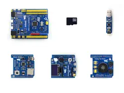 Xnucleo-f411re Вышивка Крестом Пакет B STM32 Nucleo поставляется с OLED, RTC, АЦП/ЦАП, аудио кодека. на борту Cortex-M4 микроконтроллер stm32f411ret6