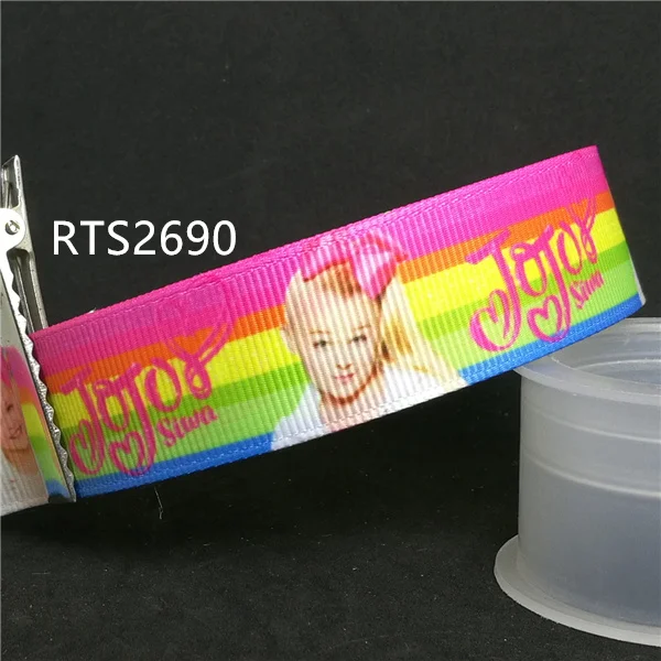2690 50 ярдов/рулон 7/8 дюймов мультфильм печатных grosgrain ленты RTS2682 - Цвет: 2690