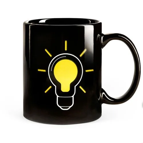 

Color Changing Mug Light Up Hot Cold Heat Sensitive Coffee Tea Mug Ceramic Cup