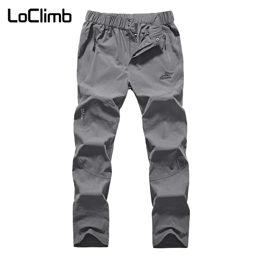 LoClimb elástico de viaje de Camping al aire libre senderismo 2018 de secado rápido Pantalones deportivos para mujeres escalada Trekking pantalones, AW162