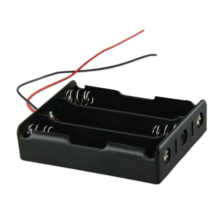 

Plastic Battery Storage Case Box Holder For 3 x 18650 Black With 3 standard 12V DIY 3*18650 Charging Case Storage QIY25 D3S