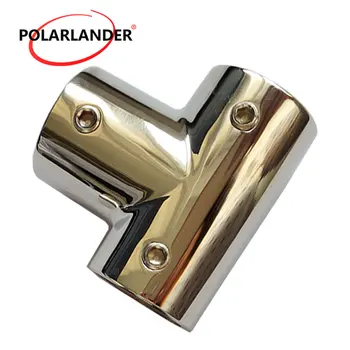 

Rail Fittings Tube 3 WAY 90 Degree Tee Tube 7/8 "22mm 1 PC Stainless Steel Hardware for Boat Marine Yacht