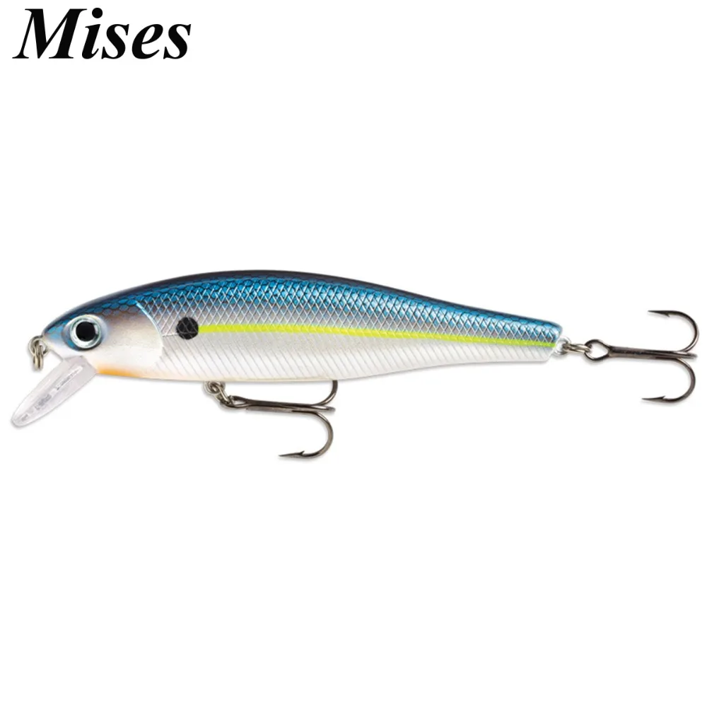 Mises 7.5cm 6.1g Ten Colors Slowly Sinking Bionic Minnow Lure Artificial Hard Bait Fishing Lure Professional Wobbler|Fishing Lures| - AliExpress