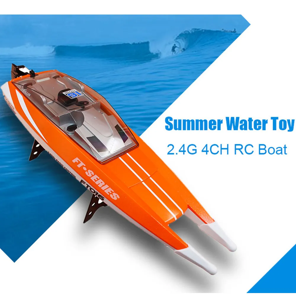 

Feilun FT016 2.4G 4CH Waterproof RC Boat High Speed 28km/h Racing Remote Control Boat Summer Toy Gift For Children