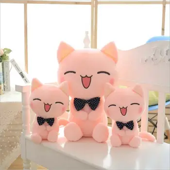 

Cut Cat Doll Children Plush Toy Tie Cat Soft Stuffed Toy High Quality Valentines Gift
