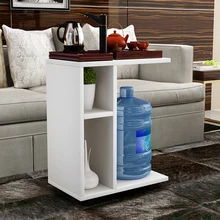 Creative simple mobile small tea table Living room side of the sofa side table multi-function kung fu tea table