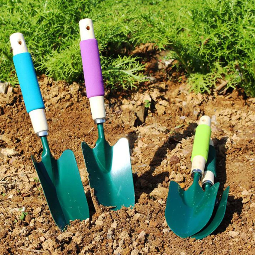Деревянная ручка усиленный Садоводство лопатой рыхлого грунта посадки легко Применение для сада 36 см