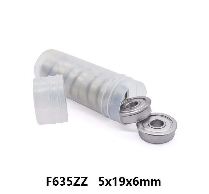 

20pcs/50pcs/100pcs F635ZZ F635-ZZ Z F635Z 5x19x6 mm miniature shielded flange deep groove ball bearing F635-2Z 5*19*6
