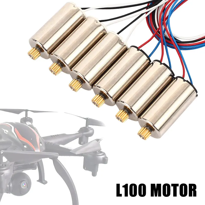 

6PCS CW CCW Motor 6X RC Motor 6pcs New CW CCW Motor RC Aircraft New Replacement Helicopter Accessories Engines Parts For L100