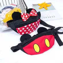 Disney дети мультфильм сумки на пояс Микки мини милое портмоне для хранения ребенка пакет для мальчиков и девочек Сумка