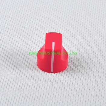 

10pcs Colorful Rotary Control Vintage Plastic Red Knob 16x15mm for Guitar 6.35mm Shaft Amp Parts
