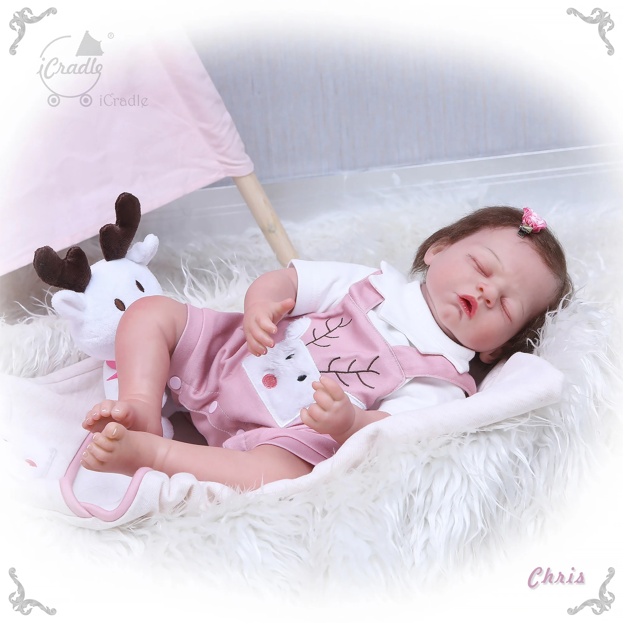 50 см Силиконовая Кукла reborn настоящая кукла Bebe alive игрушки для детей подарок бутик