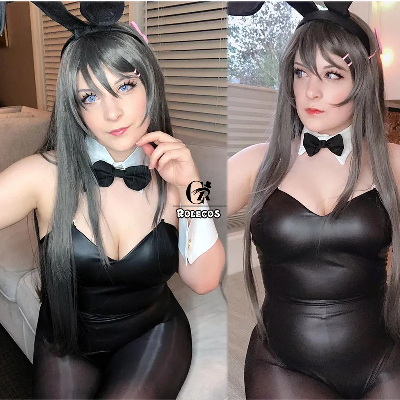 ROLECOS Mai Sakurajima Косплей волосы Аниме Seishun Buta Yarou wa Bunny Girl Senpai no Yume wo Minai Длинные