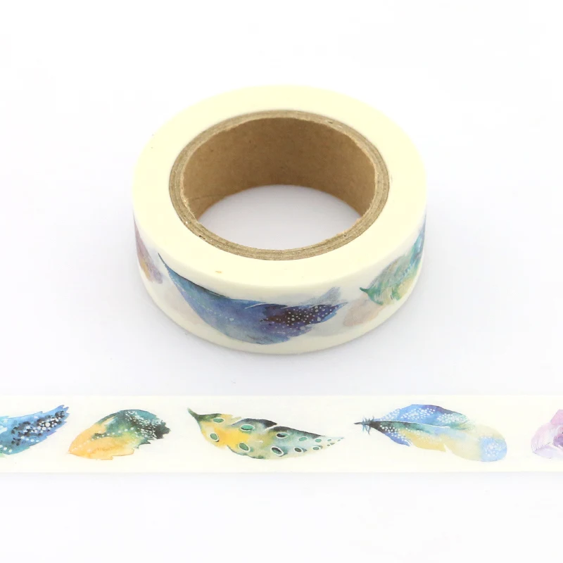 

1pcs Flying Feather Decorative Washi Tape DIY Scrapbooking Masking Tape School Office Supply Escolar Papelaria