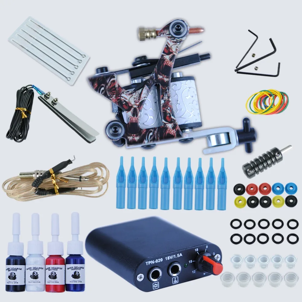 Professional Tattoo Kits Complete Beginner Tattoo Set Machine Gun