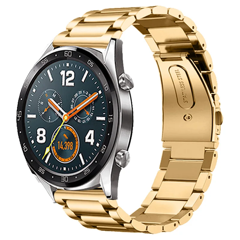 Steel Watch Strap 22mm Quick Release For Huawei Watch GT Samsung Galaxy Watch Watchband For Men Watch Belt