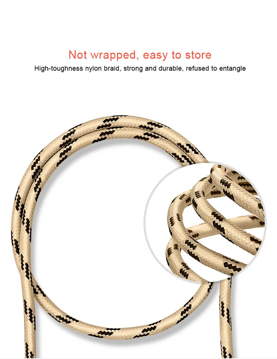 NOHON Nylon Charging Sync Cable For Samsung Galaxy S7 S6 For Huawei Micro USB For Xiaomi 4X 4A Charge Line Fast Charger Cord (5)