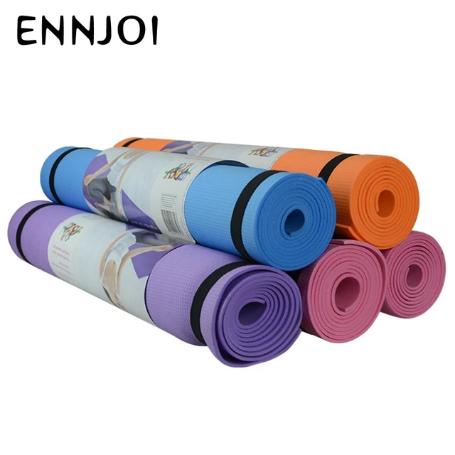 Esterilla de yoga EVA de 4 mm/6 mm de espesor Esterilla de ejercicio de pilates  antideslizante multiusos 1730x600 mm