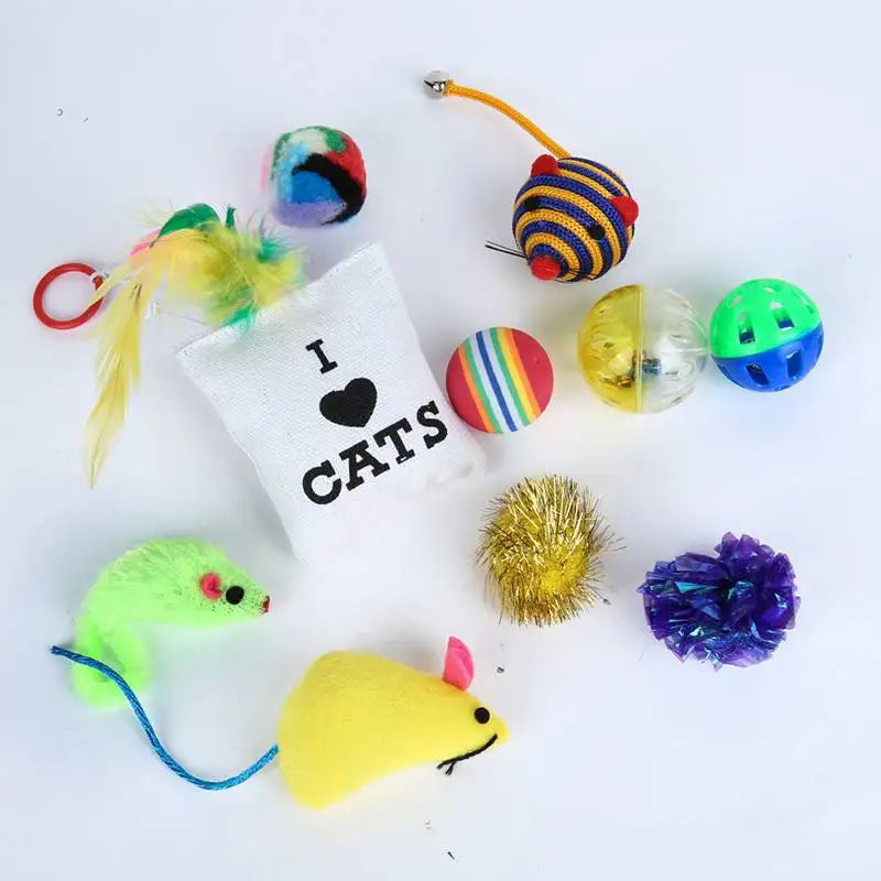 Pet Cat Toys Ball Bells Funny Small Mini Play Mouse Gift Pet Cats