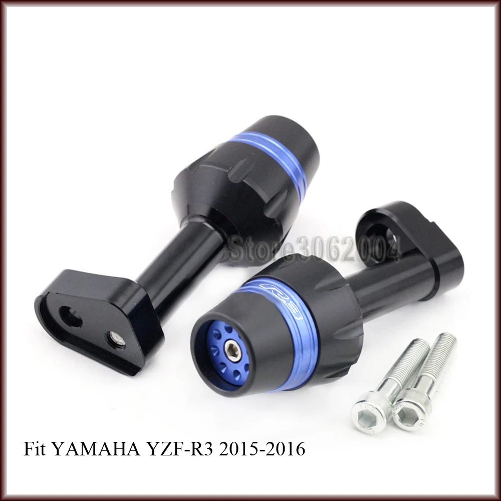 

Frame Slider Crash Protector Bobbins Falling Protection Motorcycle Accessories For YAMAHA YZF-R3 YZF R3 YZFR3 2015-2016 CNC Blue
