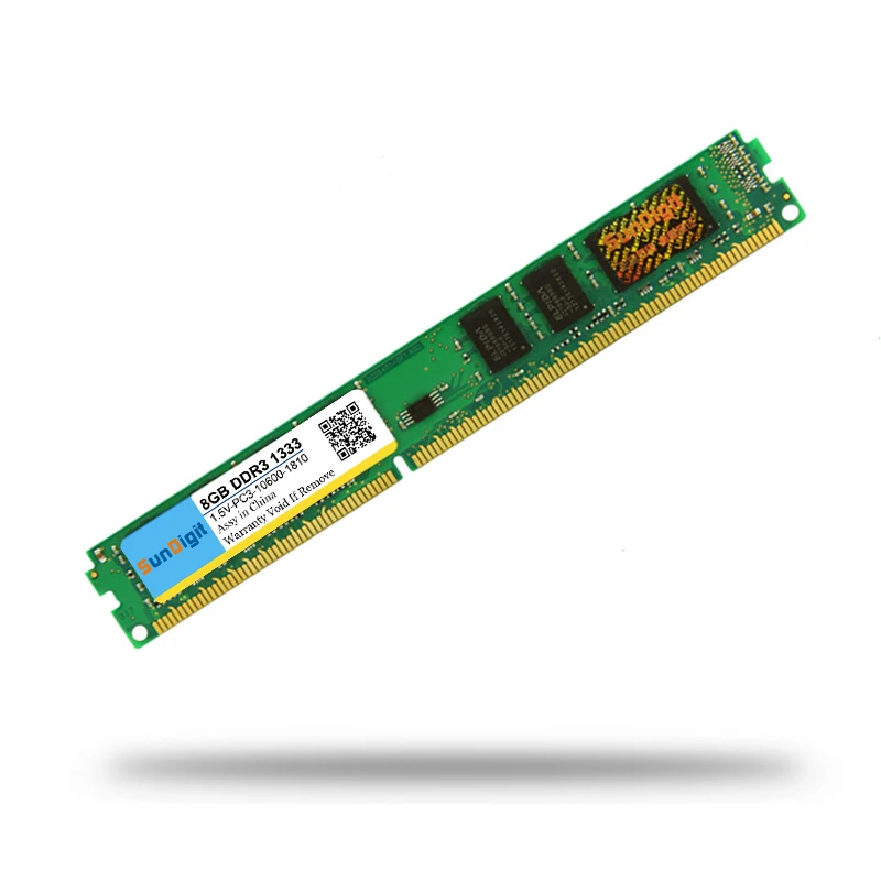 Высококачественная память SunDigit Ram DDR3 1333 МГц 8 ГБ 4 ГБ 2 ГБ для рабочего стола Memoria 1,5 в PC3-10600 4 Гб Совместимость с DDR 3 1066 МГц