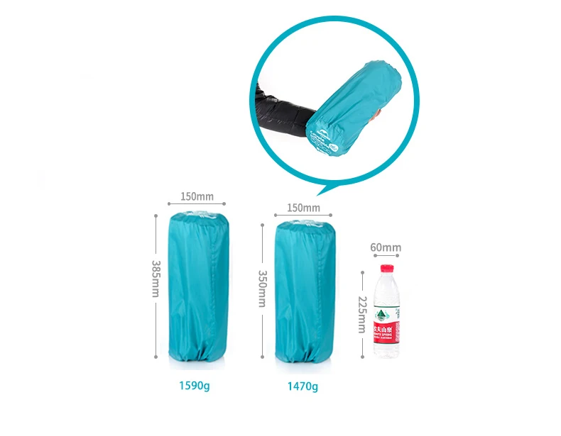 Naturehike Utralight открытый колышек ТПУ надувной матрас двойной 2 человек портативный спальный надувная кровать