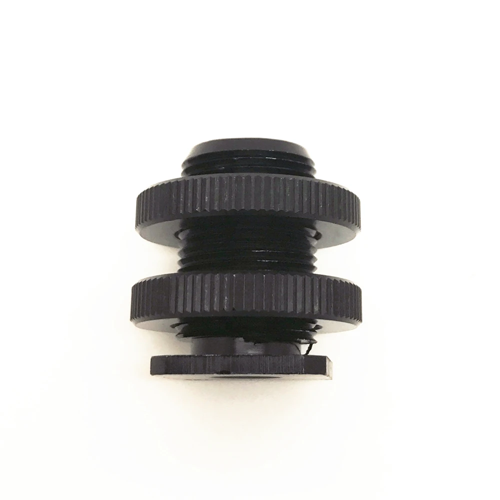 

5/8 to 1/4 Screw Hot Cold Shoe Adapter for Tripod Head Studio Mic Microphone Stand Shock Mount Holder Clip Suspension Bracket