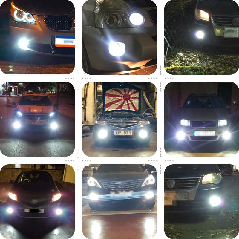 Комплект из 2 предметов с can bus светодиодный DRL H8 H11 лампы для BMW E39 525 530 535 540 E46 E60 E61 E92