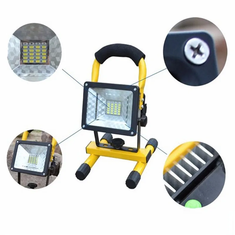 

CHENGYILT Portable Lanterns Rechargeable 30W Flood Light Portable Outdoor Waterproof IP65 Emergency Lamp Work Light