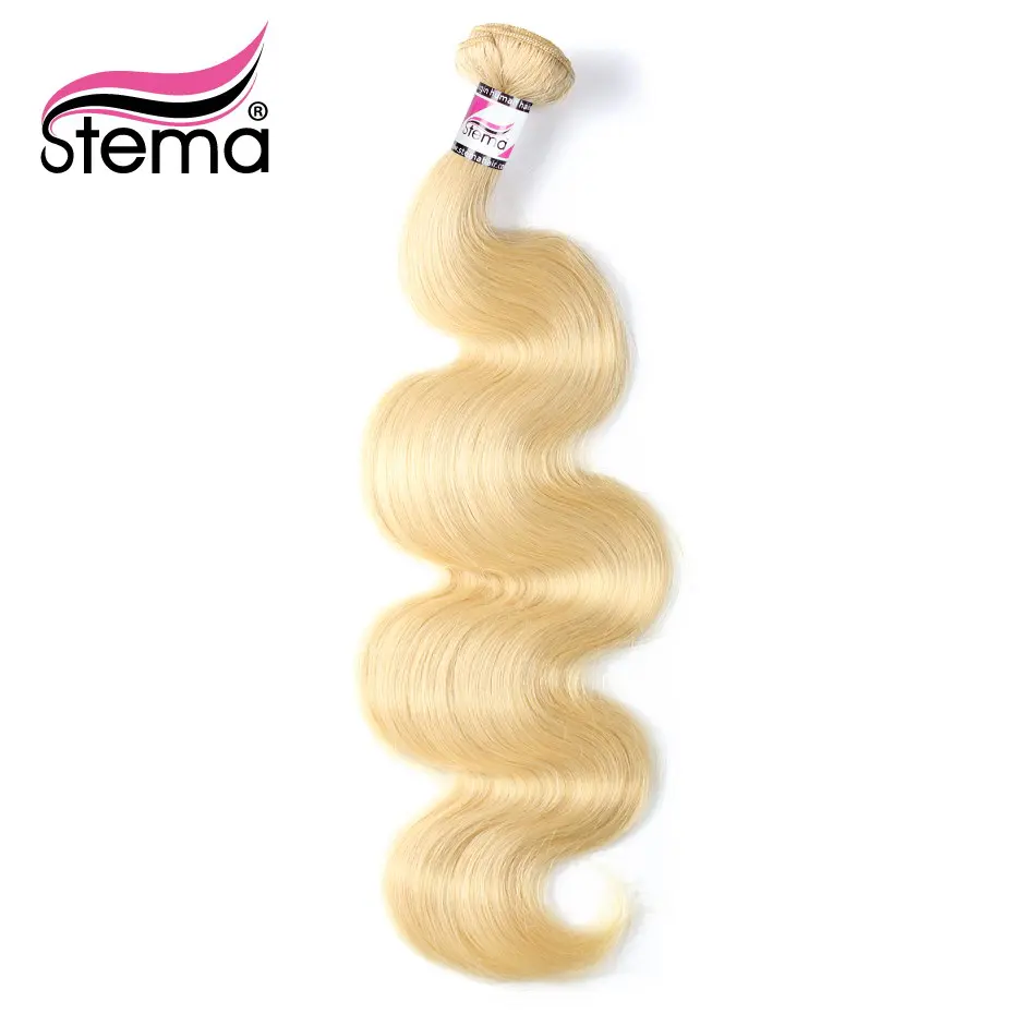 

Stema Hair Brazilian Body Wave Blonde Hair Weave Color #613 1 Bundle Weft 100% Human Hair Extension Remy Hair Free Shipping