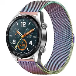 Для huawei часы 2 Classic/GT полосы 22 мм Milanese Loop Нержавеющая сталь металлический ремешок на руку для Galaxy часы 46 мм/Шестерни S3 группа