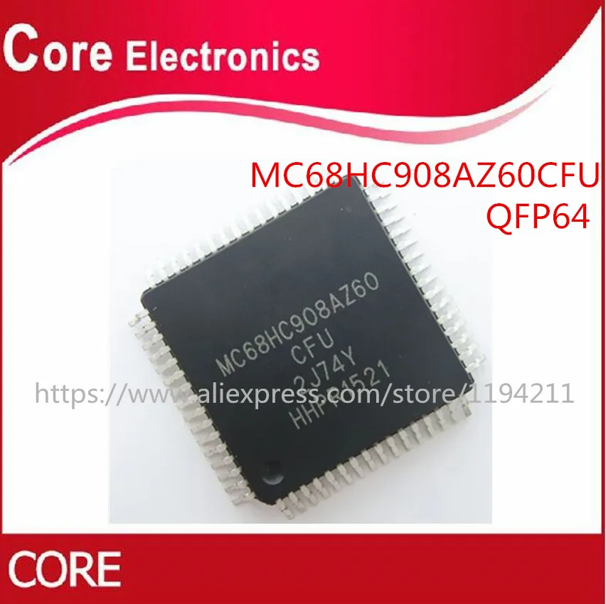 2PSC MC68HC908AZ60 MC68HC908AZ60CFU 2J74Y|Интегральные схемы| |