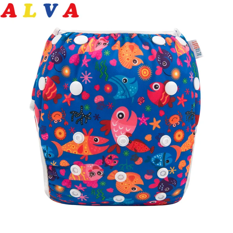 Alvababy Swim Nappies for Babies Reusable Baby Swimsuit Infant Swimming