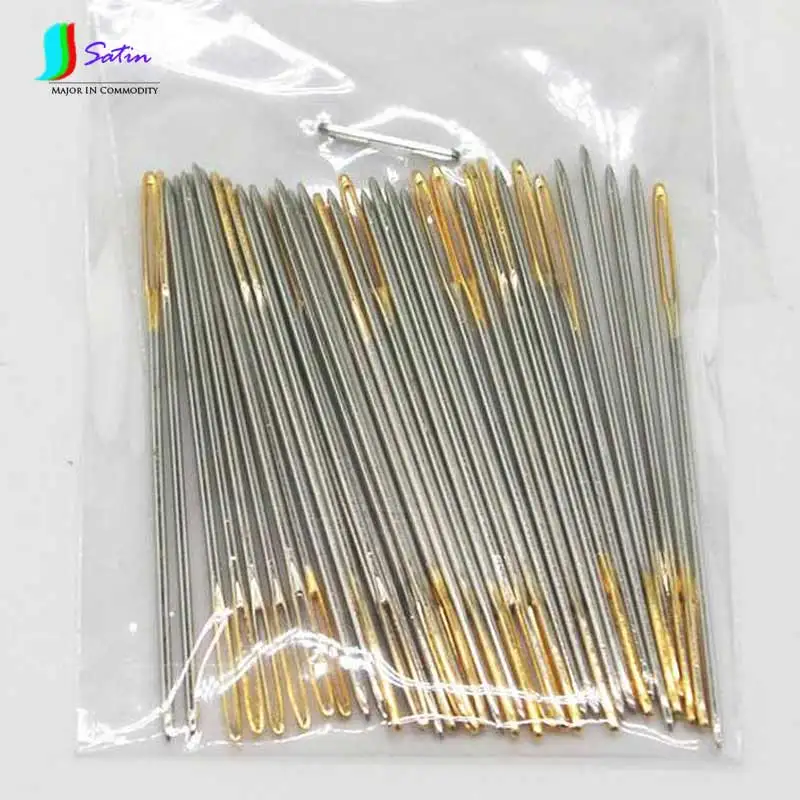 

Cross Stitch Tool Electroplate Golden Head Top Quality Bead 26# for 14CT/24# for 11CT Embroidery Cross Stitch Needles S0014