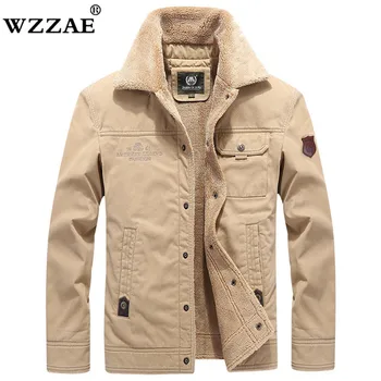 

2018 Men Jacket Coats Winter Military Bomber Jackets Male Jaqueta Masculina Fashion Denim Jacket Mens Winter Coat 100% Cotton