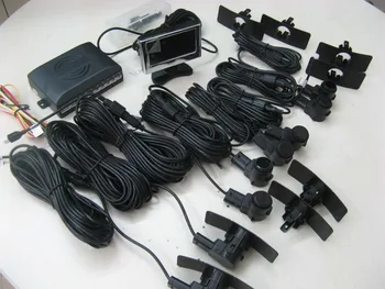 

12V front rear sensor OEM parking sensor system LCD Buzzer alert display