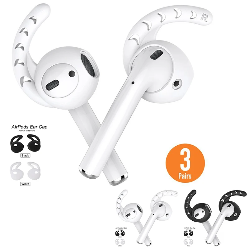 

Air Pods for Apple Silicone Airpods accessories Gear Iconx Airpod Ear Hook Tips Earphones for Apple AirPods cover earpods Case