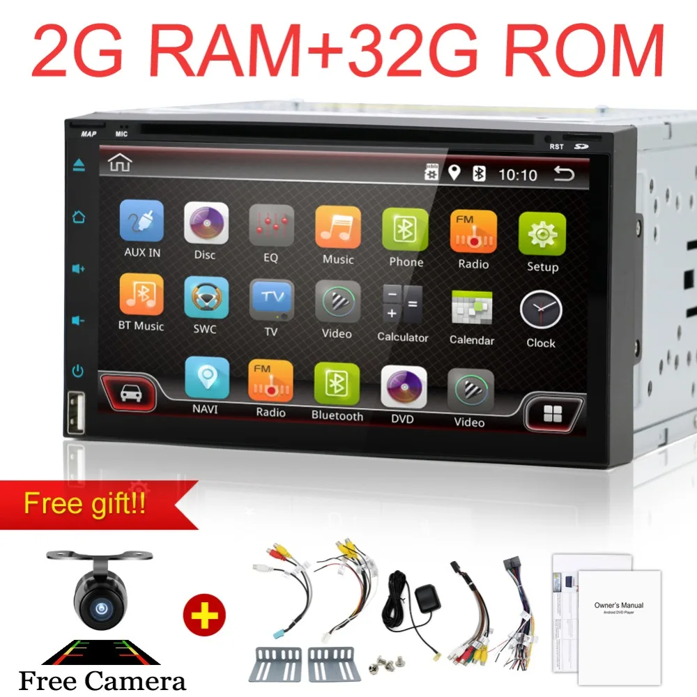 

Android 6.0 Quad Core Car DVD Player GPS Wifi BT Radio BT 2GB RAM 32GB ROM Car Radio Gps Navigation Multimedia Player USB RDS