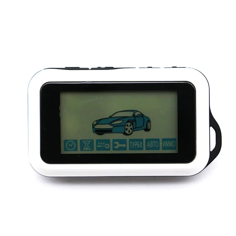 

E90 LCD Remote Control Key Fob Chain for Russian Keychain Two Way Car Alarm System Twage Starline E90