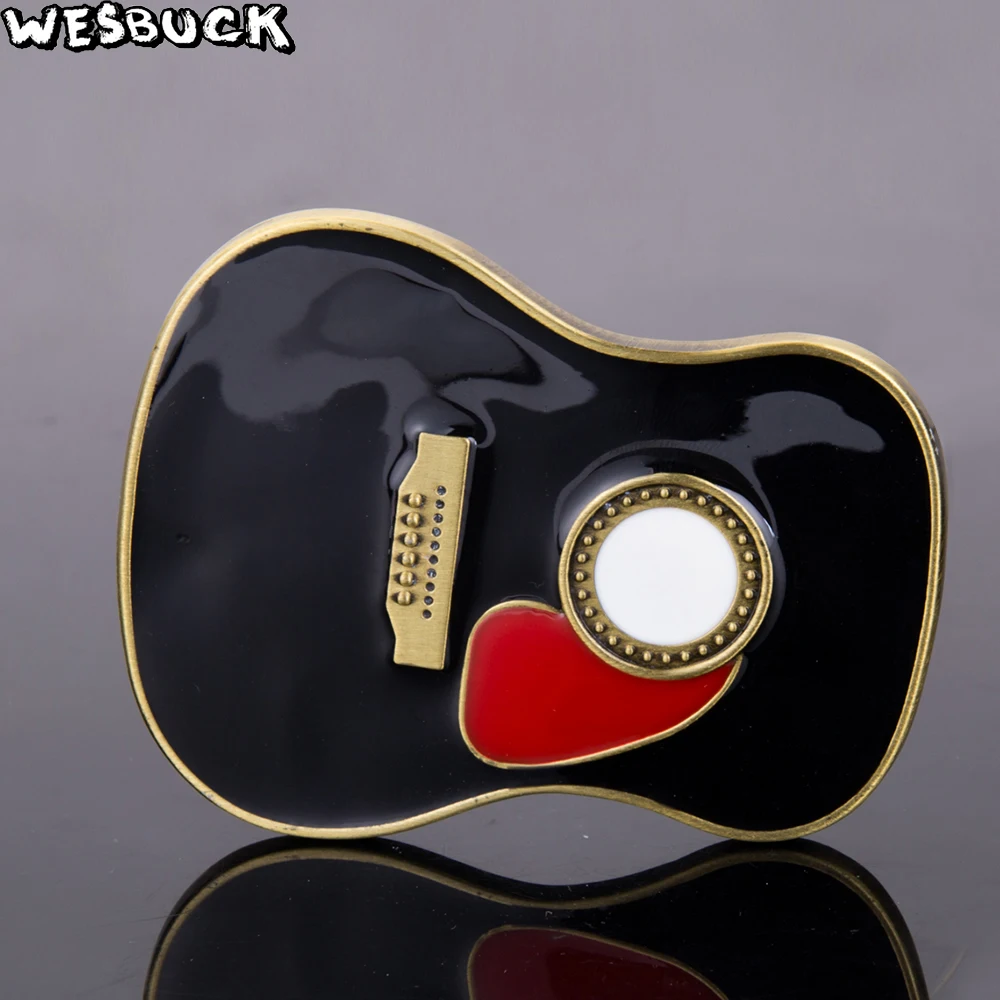 Wesbuck бренда большой Гитары пряжки для Для мужчин Для женщин мода пряжки металла Ковбой Пастушка Западной Fivela Marvel Букле Пригородам