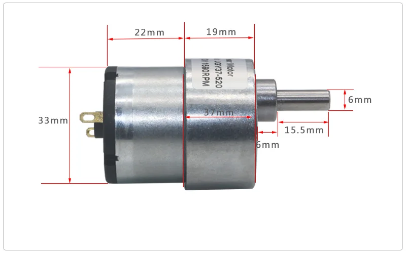37 мм 12 В DC 7 об./мин. до 960 об./мин. высокий крутящий момент Шестерни коробка электродвигатель Шестерни двигателя редуктор мотор