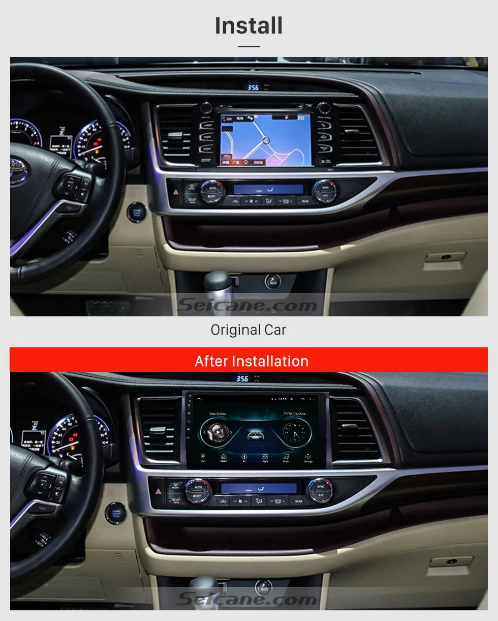 Sale Seicane 2Din Android 8.1 10.1" Car Radio Audio Stereo GPS Wifi Quad Core Multimedia Player For 2015 Toyota Highlander Head Unit 3 Sale Seicane 2Din Android 8.1 10.1" Car Radio Audio Stereo GPS Wifi Quad Core Multimedia Player For 2015 Toyota Highlander Head Unit 3