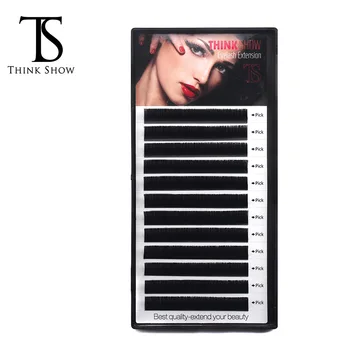 

12Lines/Tray C/D Curl Eyelash Extension 3D Korea Silk Volume Eyelashes Makeup Natural Lashes Artificial False Eyelashes