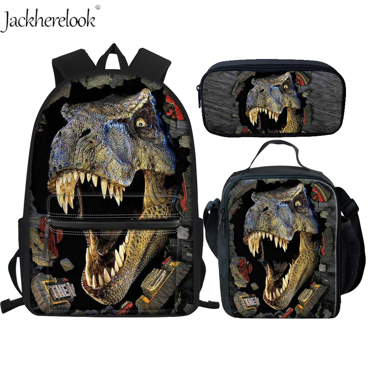 School Bag Dinosaur Bones Model Large School Backpack 